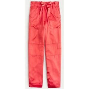 J. Crew Drapey Tie Cargo Pants in Rusty Brick Sz. 4